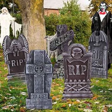 AYOGU Halloween Foam RIP Tombstones - Perfect Yard Decor