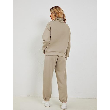 Himosyber Women's Cozy Half Zip Fleece Tracksuit