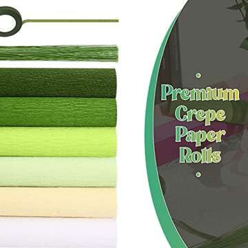Gersoniel 57 Pcs Crepe Paper DIY Kit for Any Occasion