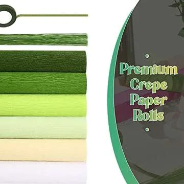 Gersoniel 57 Pcs Crepe Paper DIY Kit for Any Occasion