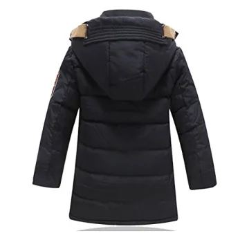 Mallimoda Boys' Hooded Down Coat for Maximum Winter Comfort