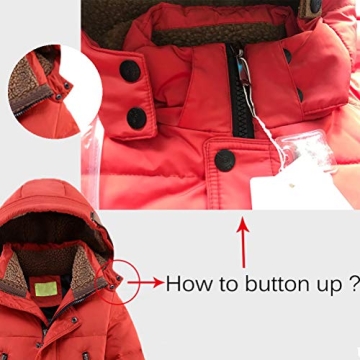 Mallimoda Boys' Hooded Down Coat for Maximum Winter Comfort