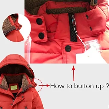 Mallimoda Boys' Hooded Down Coat for Maximum Winter Comfort