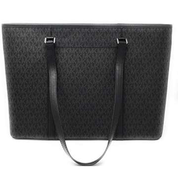 Michael Kors Women's Sady Carryall Shoulder Bag, Black Pvc 2019, One Size