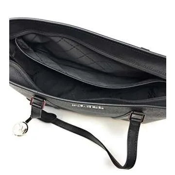 Michael Kors Women's Sady Carryall Shoulder Bag, Black Pvc 2019, One Size