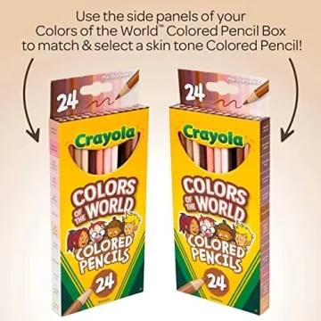 Crayola 24ct Colors of the World Colored Pencils