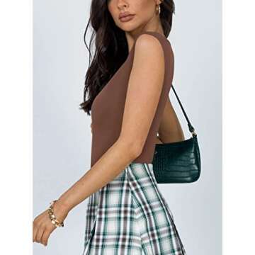 REORIA Women's Summer Sexy Casual V Neck Double Lined Seamless Sleeveless Slimming One Piece Leotard...