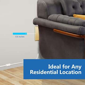 LIDER Flat-Face Outlet Extender with 3 Receptacles