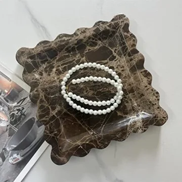 Handmade Vintage Marble Tray for Elegant Home Decor