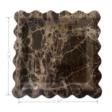 Handmade Vintage Marble Tray for Elegant Home Decor