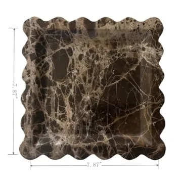 Handmade Vintage Marble Tray for Elegant Home Decor