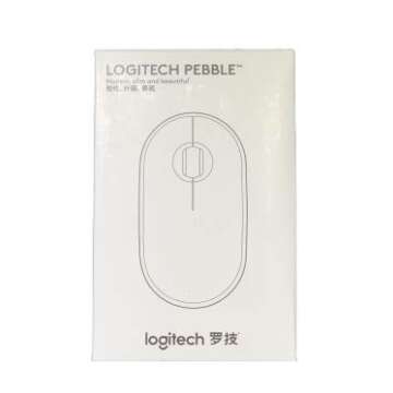 LOGI Pebble M350 Portable Wireless Mouse with Bluetooth or 2.4 GHz Receiver, Silent, Slim Computer Mouse with Quiet Click for Laptop, Notebook, PC and Mac - Graphite - Asian Version