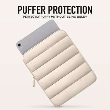 Vandel Puffy Laptop Sleeve 13-14 Inch Laptop Sleeve. Green Laptop Sleeve for Women. Cute Carrying Case Laptop Cover for MacBook Pro 14 Inch Laptop Sleeve