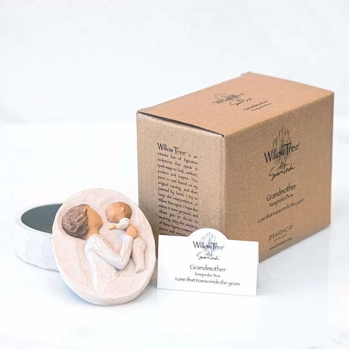 Willow Tree Grandmother Hand-Painted Keepsake Box