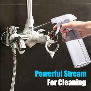 Premium JohnBee Adjustable Spray Bottles - 2 Pack