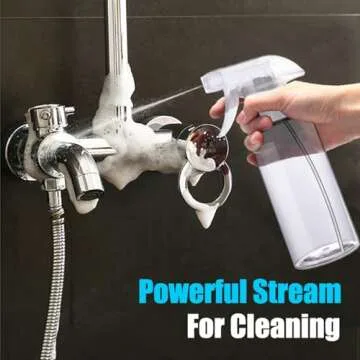 Premium JohnBee Adjustable Spray Bottles - 2 Pack