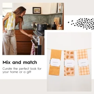 Buy GEOMETRY Fall Kitchen Towels - Quick Dry & Eco-Friendly