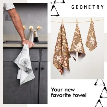 Buy GEOMETRY Fall Kitchen Towels - Quick Dry & Eco-Friendly