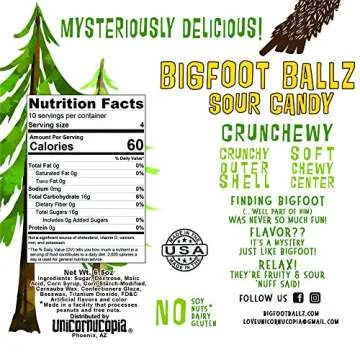 Bigfoot Ballz Sour Candy - MADE IN THE USA - Gag Gifts - Funny Father's Day Gift
