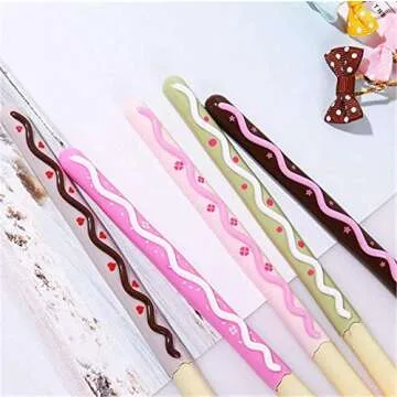 Schoolsupply 5X Lifelike Biscuit Stick Kawaii Cookie Gel Pen School Supplies Stationery Writing Student Gift Kids Rewarding