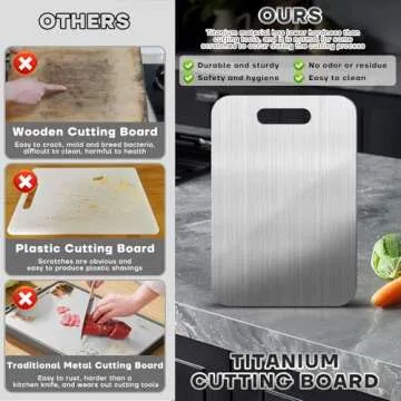 Durable Titanium Cutting Boards for Safe Cooking Experience