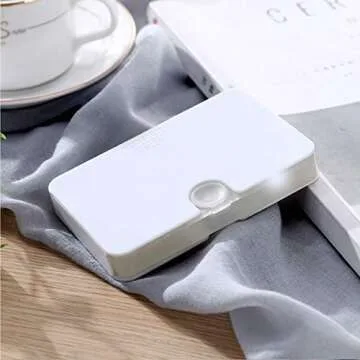 Portable Pill Organizer, 6 Compartments Travel Pill Case for Purse or Pocket -Small Pillbox Dispenser Home Travel Supplement Holder to Hold Medicines, Cod Liver Oil, Supplements (3 Count White)