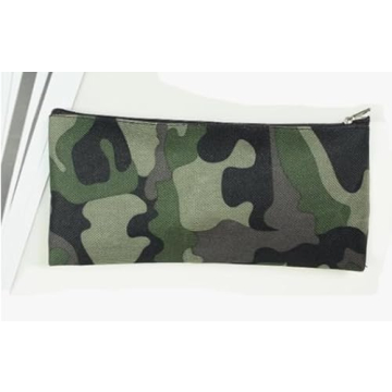 Vintage Camo Canvas Tote Bag with Pouch for Women