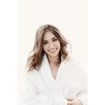 Terry Towels Classic Bath Robe, Premium Spa Robe, Large White