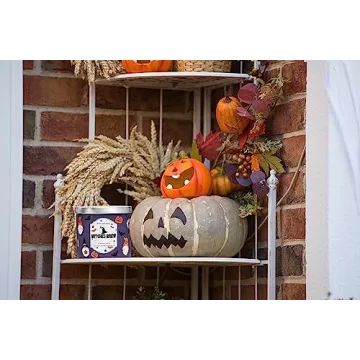 Pumpkin Scented Halloween Candle 3-Wick 14oz Natural Soy Wax
