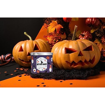 Pumpkin Scented Halloween Candle 3-Wick 14oz Natural Soy Wax