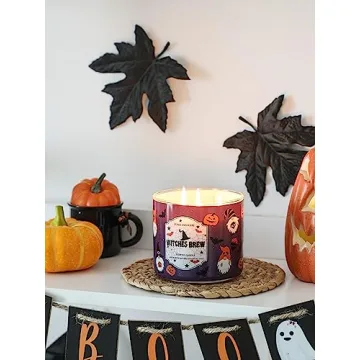 Pumpkin Scented Halloween Candle 3-Wick 14oz Natural Soy Wax