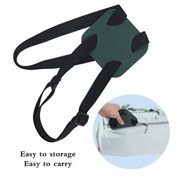 Luggage Straps Bag Bungees for Add a Bag Easy to Travel Suitcase Elastic Strap Belt (green)