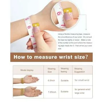 18K Gold Beaded Stretch Bracelets for Women - Trendy Gift
