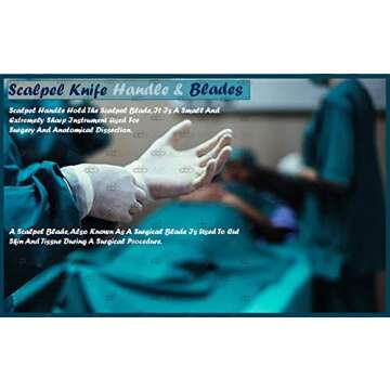 100 Scalpel Blades #20 with Free Handle