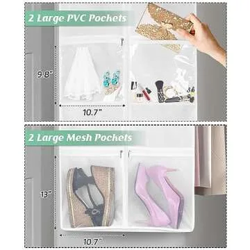 MISSLO Portable 70" Wedding Dress Garment Bag with Bride Tote Bag 8'' Gusseted Dress Bags for Gowns Long 4 Pockets Dress Cover for Women, White