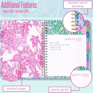Lilly Pulitzer Daily Planner 2024-2025, Stylish & Functional