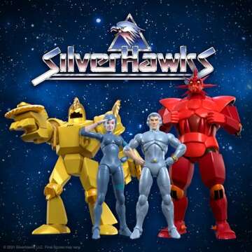 Super7 ULTIMATES! SilverHawks Mon*Star - 11" SilverHawks Action Figure with Accessories Classic Cartoon Collectibles and Retro Toys