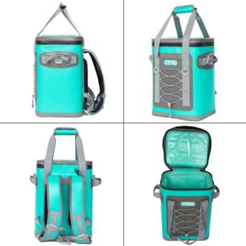 RTIC Backpack Cooler 24 Can, Insulated Portable Soft Cooler Bag Waterproof for Ice, Lunch, Beach, Dr...