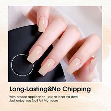 VENALISA Gel Nail Polish - Nude Pink Color Neutral Nude Pink Gel Polish Soak Off UV LED Skin Tones N...