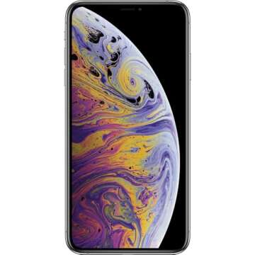 Apple iPhone XS Max, US Version, 512GB, Silver - Unlocked (Renewed)