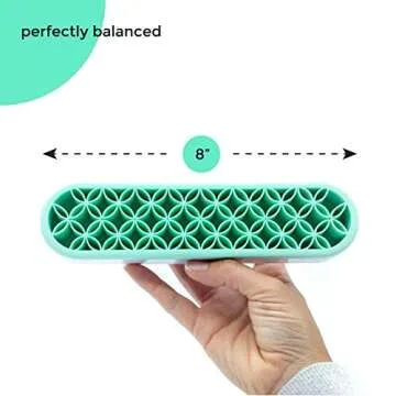 Multipurpose Silicone Organizer, Makeup Organizer, Brush Holder, Pen Holder, Sturdy Toothbrush Holder for Kids, Lipstick Holder for Vanity, Secure Cells Hold Each Item, No Falling