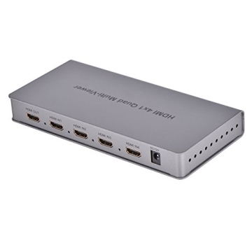 Optimal Shop 4X1 HDMI Multi-viewer for Full 1080P and 3D Displays