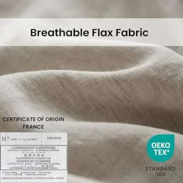 King Linens Euro Shams - Luxurious 100% French Linen