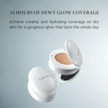 TIRTIR My Glow Cream Cushion | Natural Coverage, Hydrating, Dewy, Glow Finish, 24-Hours Long Lasting...