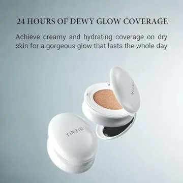 TIRTIR My Glow Cream Cushion | Natural Coverage, Hydrating, Dewy, Glow Finish, 24-Hours Long Lasting...