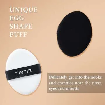 TIRTIR My Glow Cream Cushion | Natural Coverage, Hydrating, Dewy, Glow Finish, 24-Hours Long Lasting, Moisture barrier, Korean Cushion, Pack of 1 (0.63 oz.), #21N Ivory