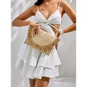 Stylish Verdusa Women's Fringe Summer Clutch Purse