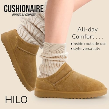 CUSHIONAIRE Women's Hilo 2 Slip-On Slippers with Memory Foam