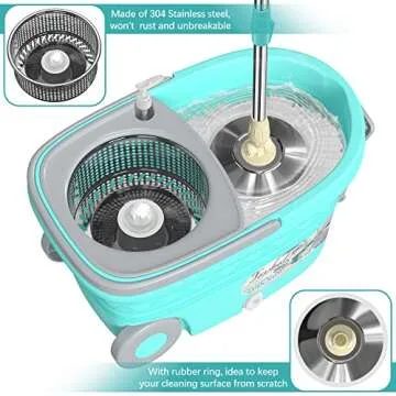Favbal Spin Mop Bucket System for Easy Floor Cleaning