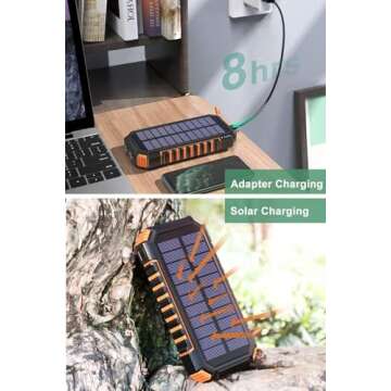 ADDTOP Solar Charger 26800mAh Fast Charging Power Bank